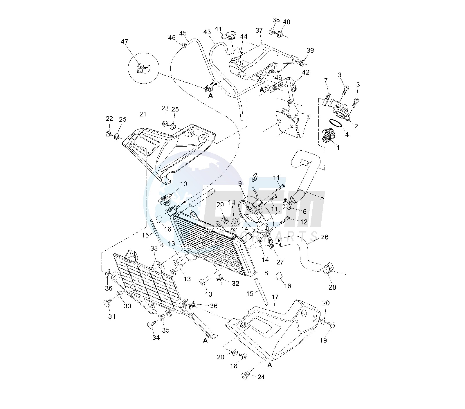 RADIATOR AND HOSE image