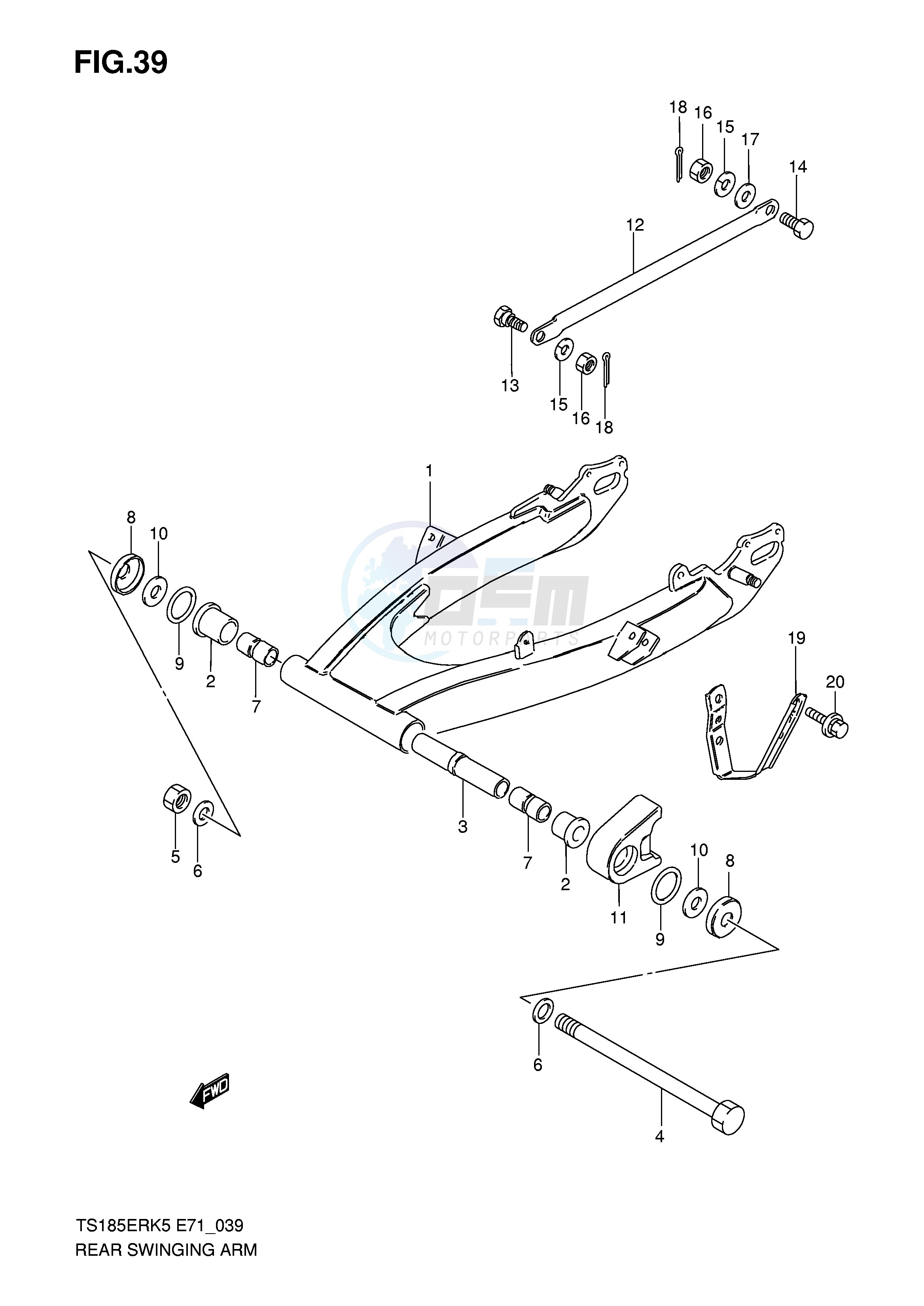 REAR SWINGING ARM image