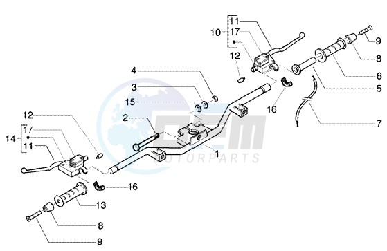 Handlebar - brake pump image