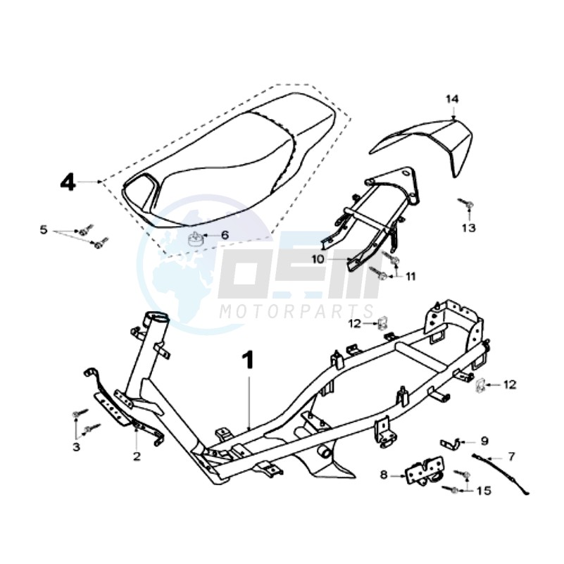 FRAME AND SADDLE image