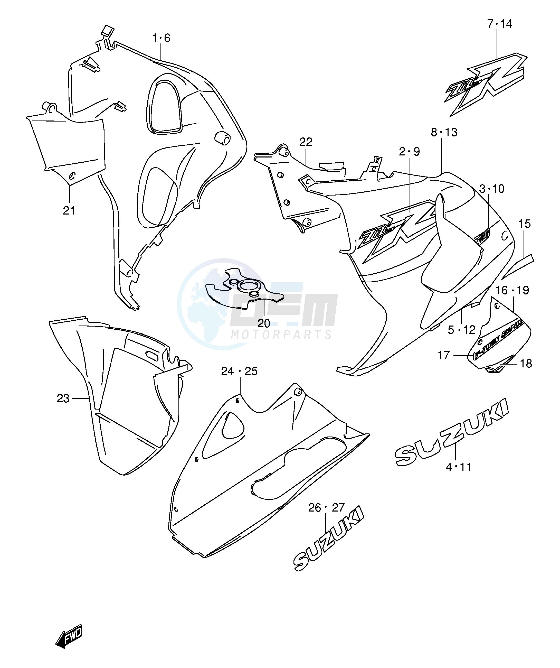 UNDER COWLING (MODEL X) image