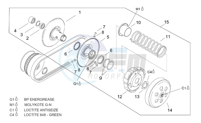 Pulley assy. driven image