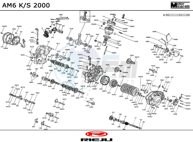 ENGINE  AM6 K/S 2000 blueprint