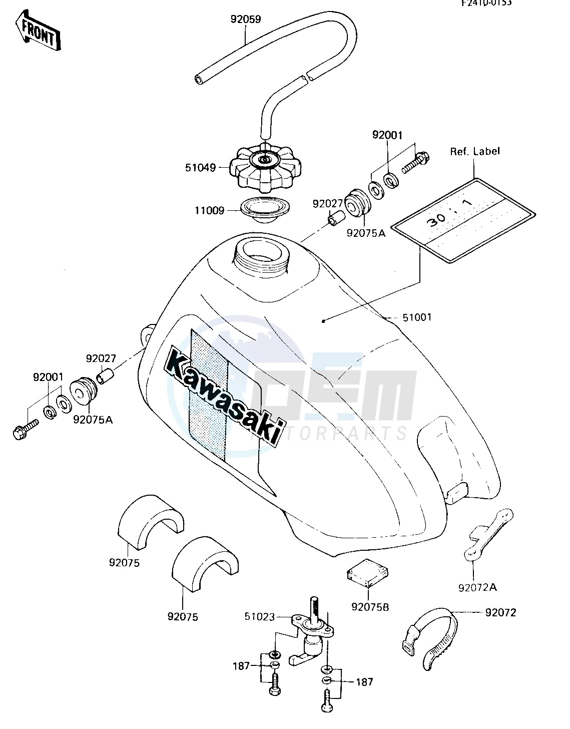 FUEL TANK -- 84 KX80-E2- - image