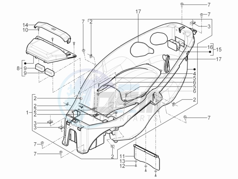 Helmet box - Undersaddle image