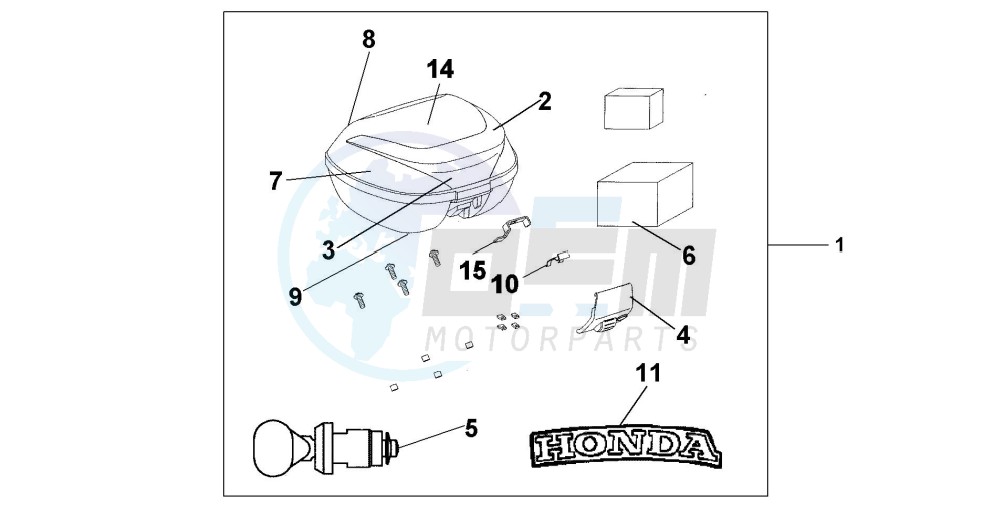 TOP BOX 35 L NH-A12M blueprint