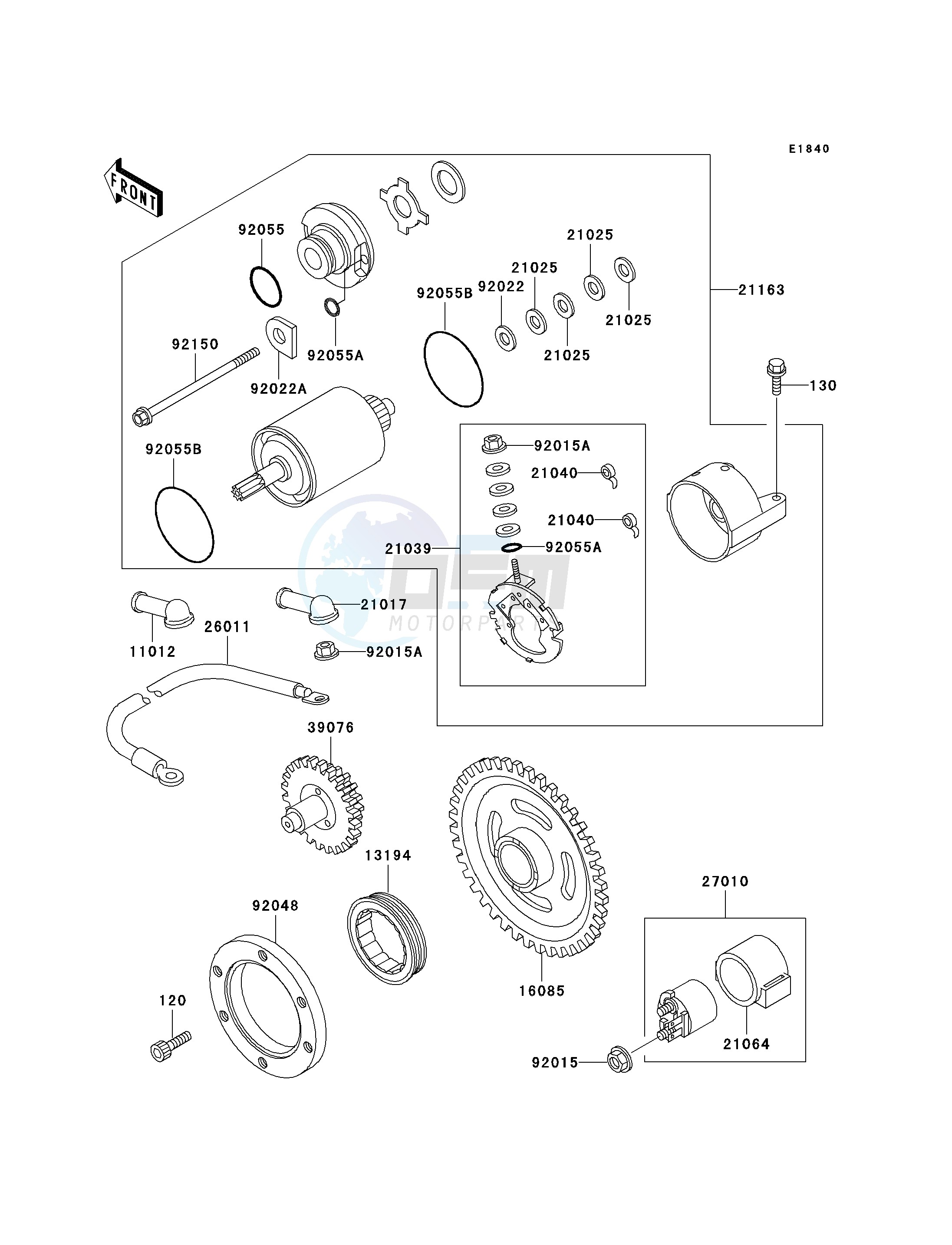 STARTER MOTOR blueprint