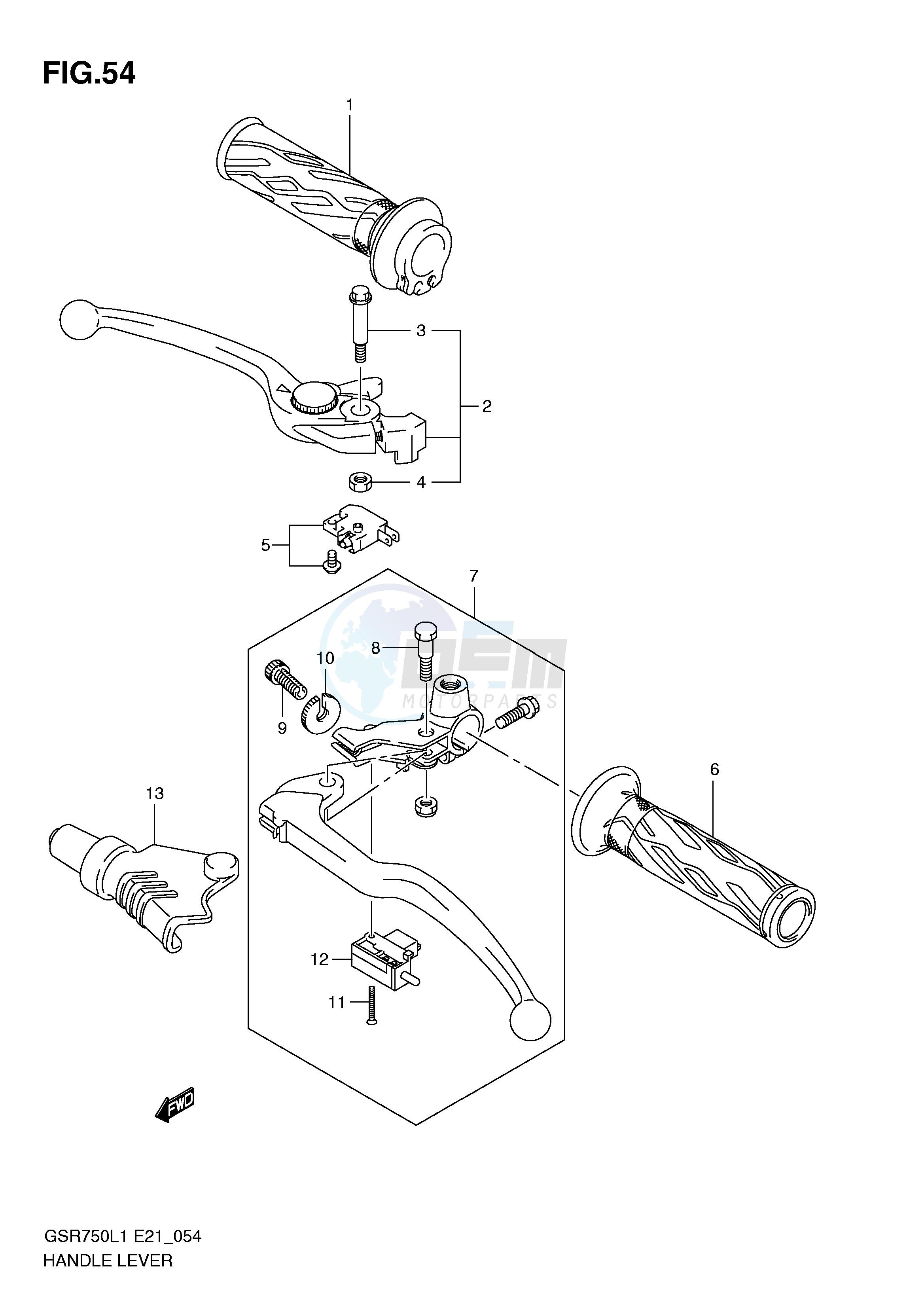 HANDLE LEVER image