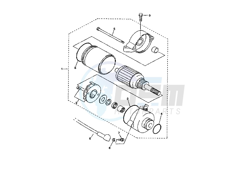 STARTING MOTOR image