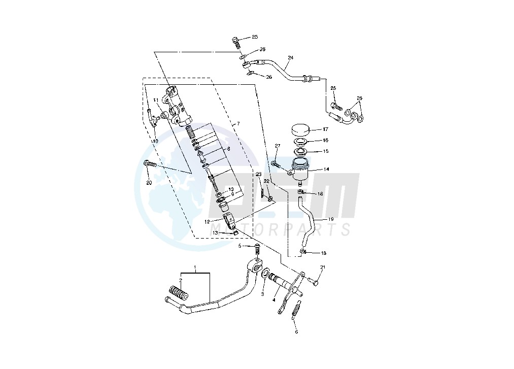 REAR MASTER CYLINDER image