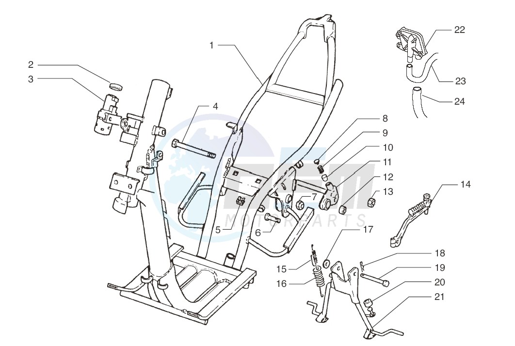 Chassis-Central stand blueprint