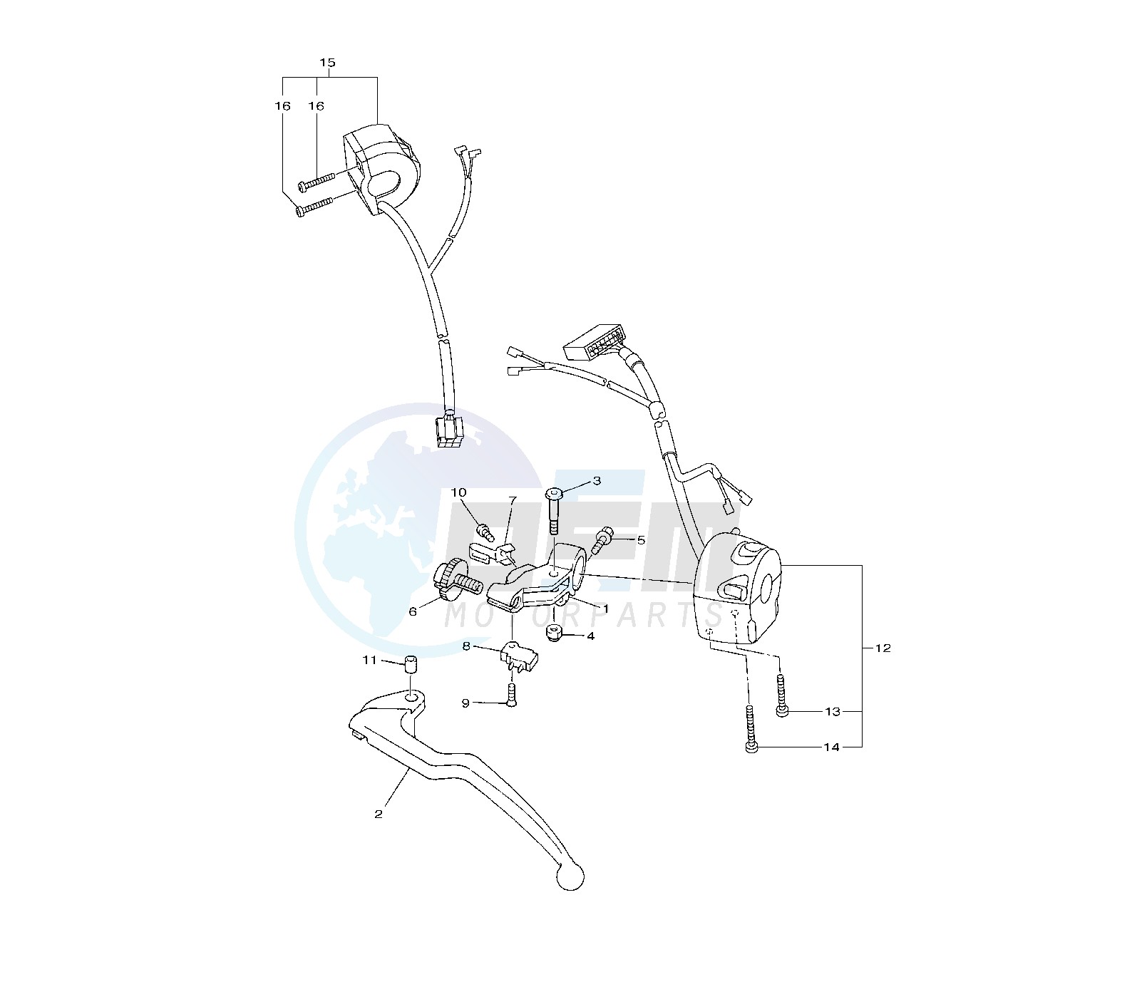 HANDLE SWITCH AND LEVER 3C3P-R-S-X-Y-1CA1 image