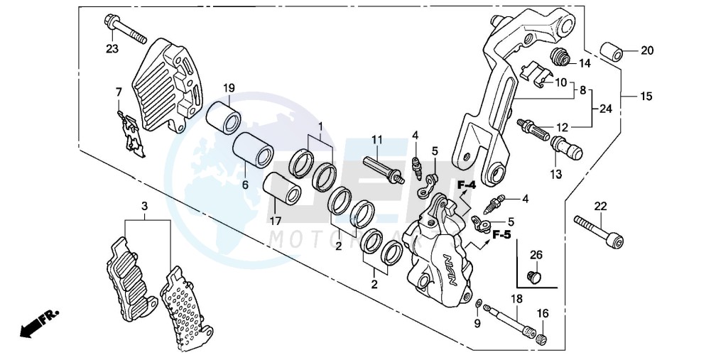 FRONT BRAKE CALIPER (L.) image