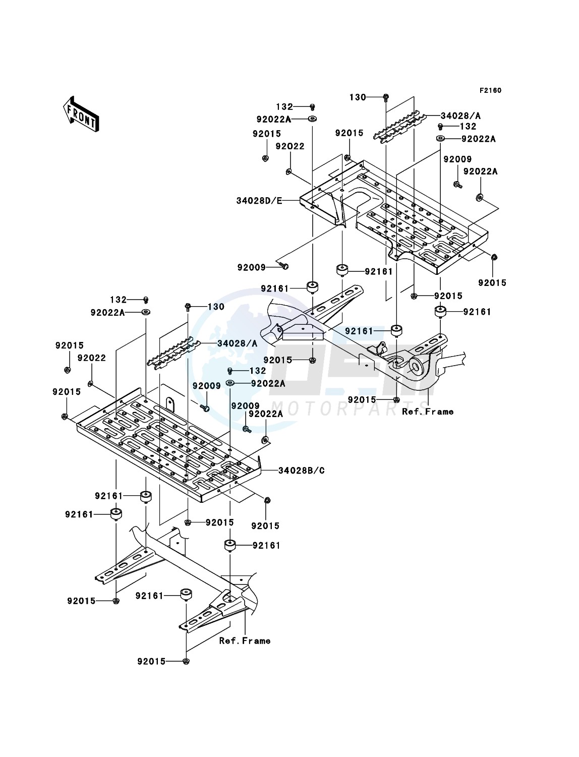 Footrests blueprint