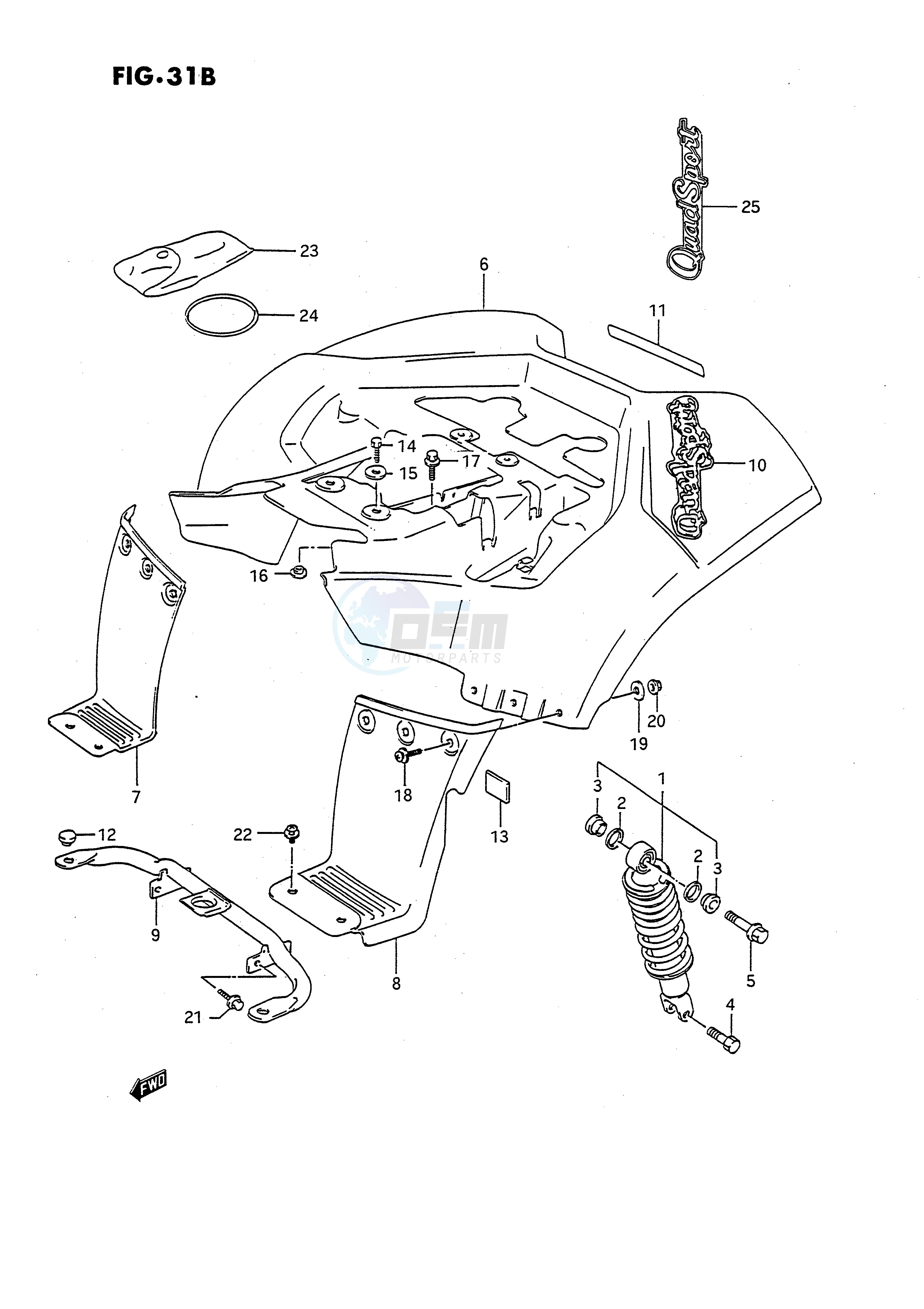 REAR FENDER (MODEL M N P R S) image