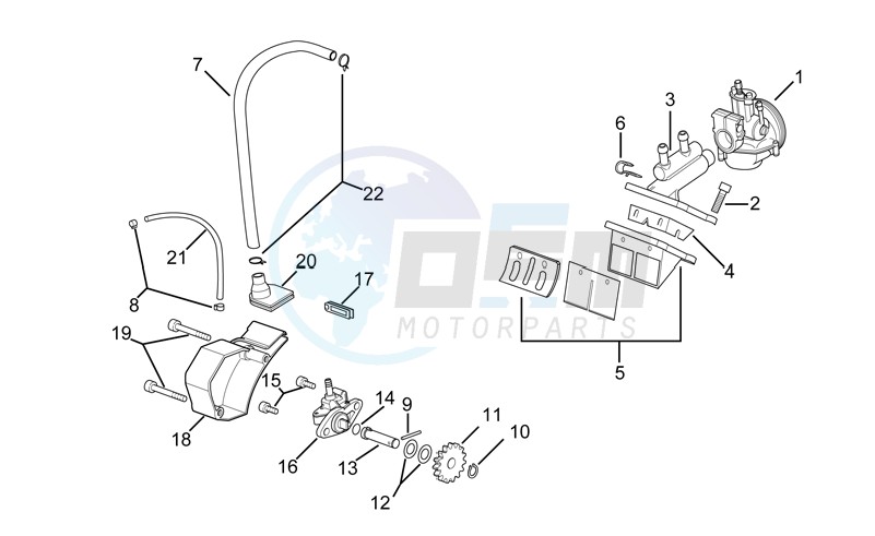 Carburettor - Oil pump image