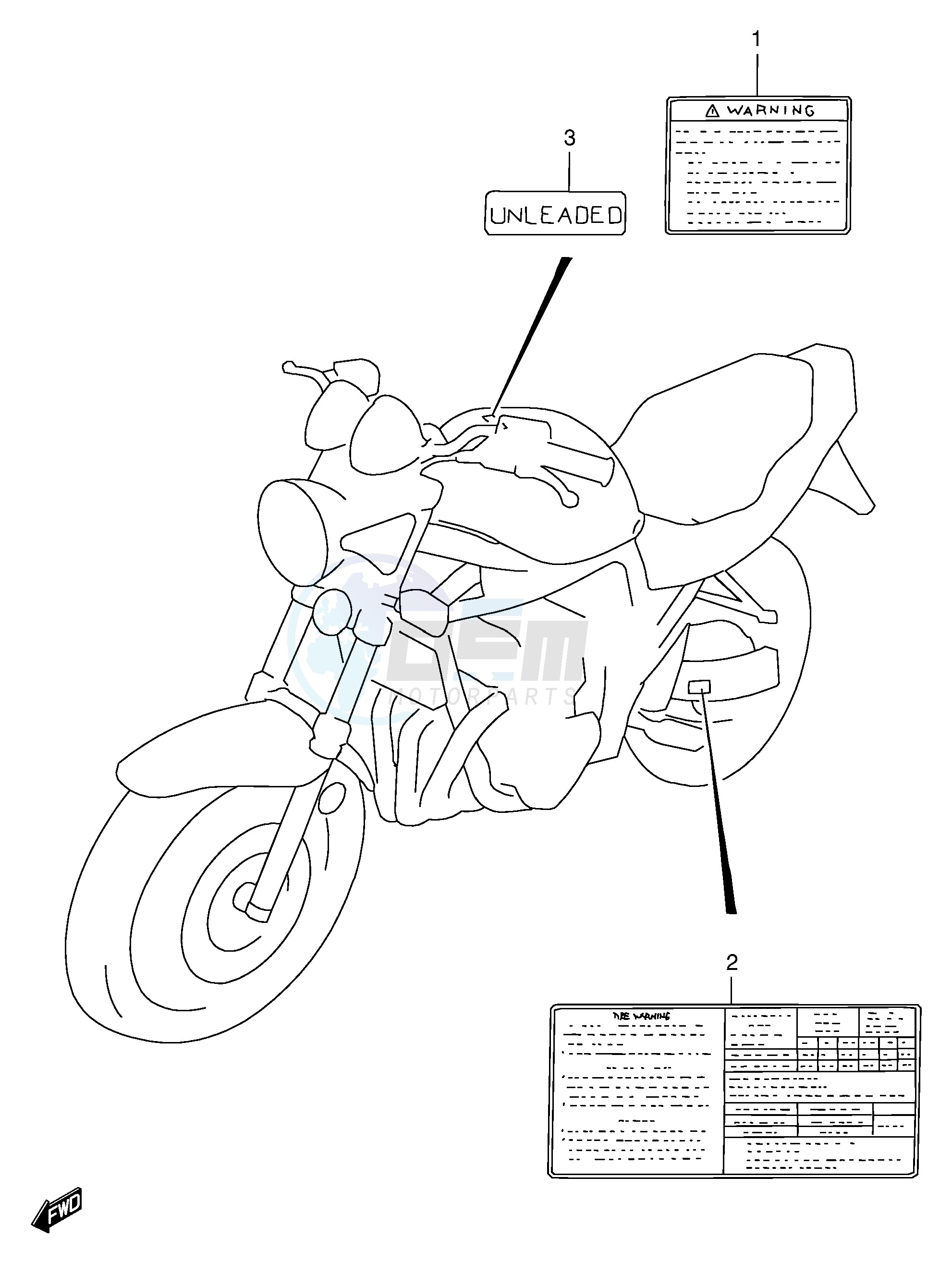 LABEL (MODEL S) blueprint