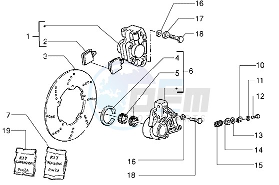 Brake caliper - Brake disc image