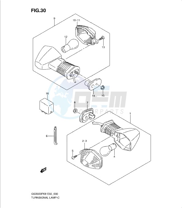 TURNSIGNAL LAMP (K8-L0) blueprint