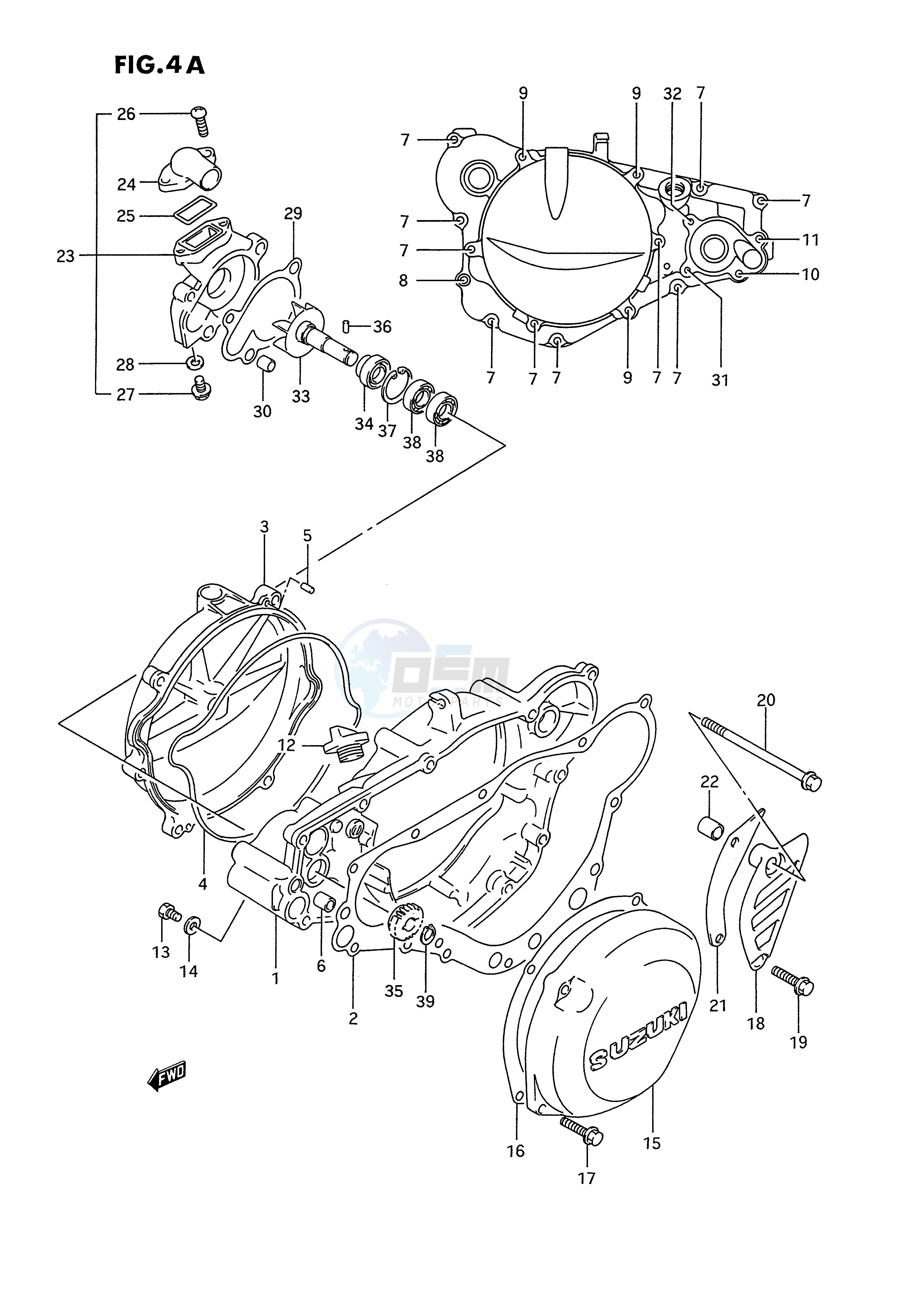 CRANKCASE COVER (MODEL R S) image