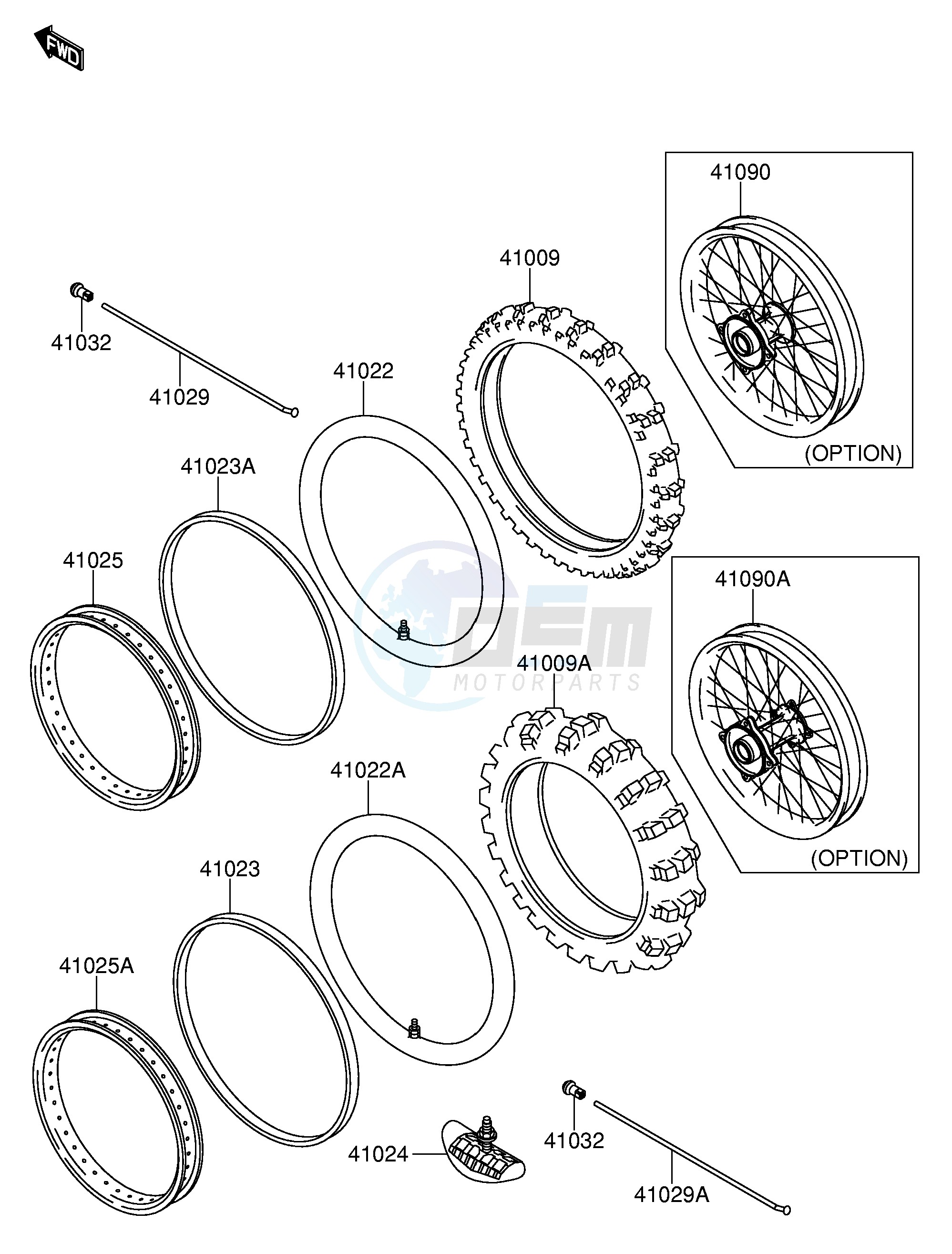 WHEEL TIRE image