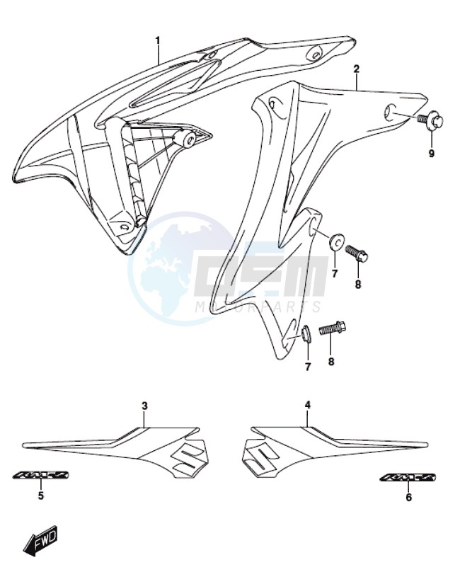 FUEL TANK COVER blueprint