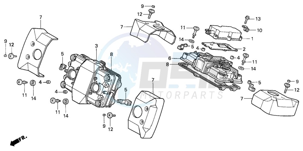 CYLINDER HEAD COVER blueprint