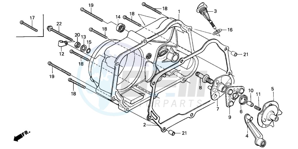 RIGHT CRANKCASE COVER image