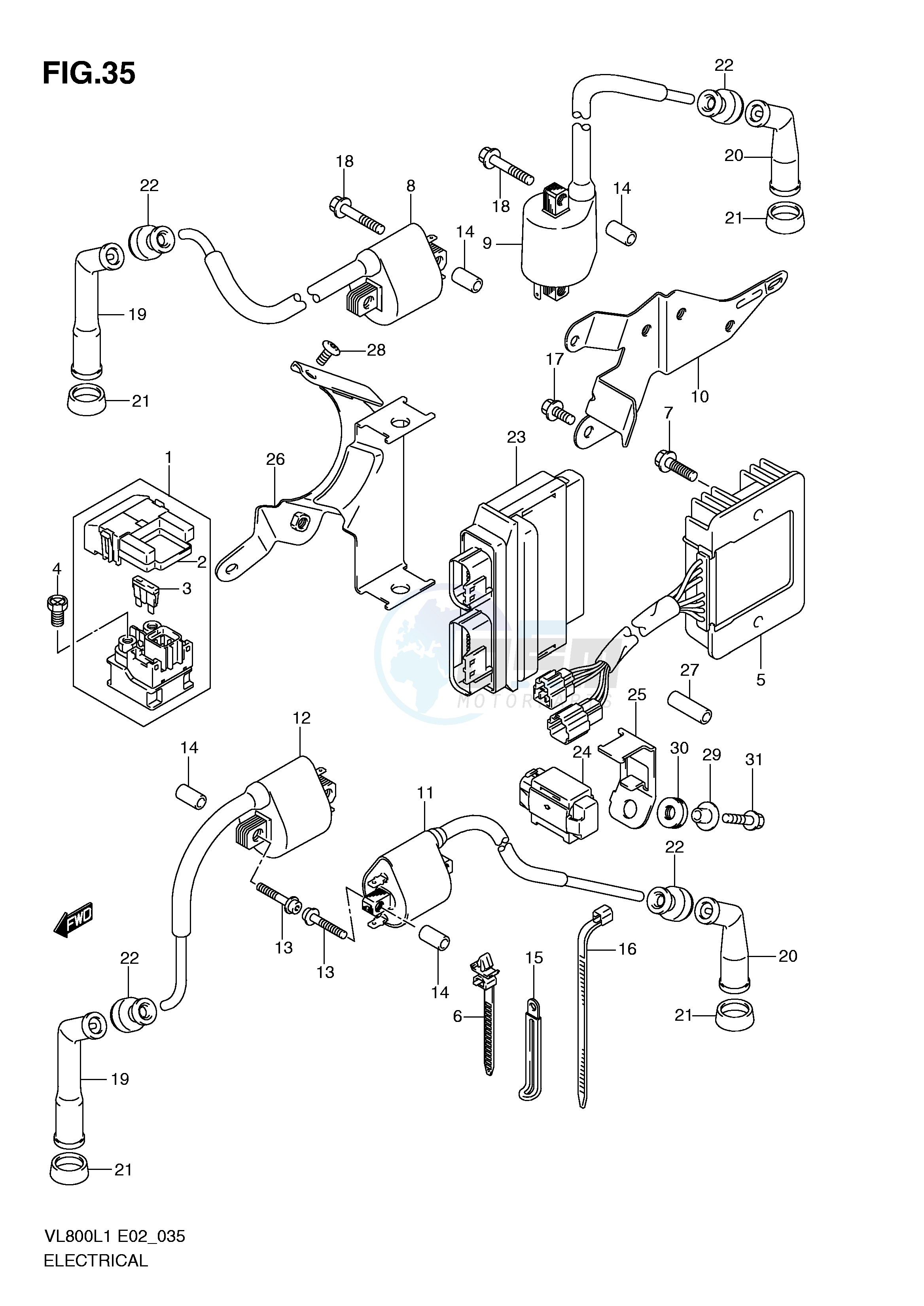 ELECTRICAL (VL800UEL1 E19) image