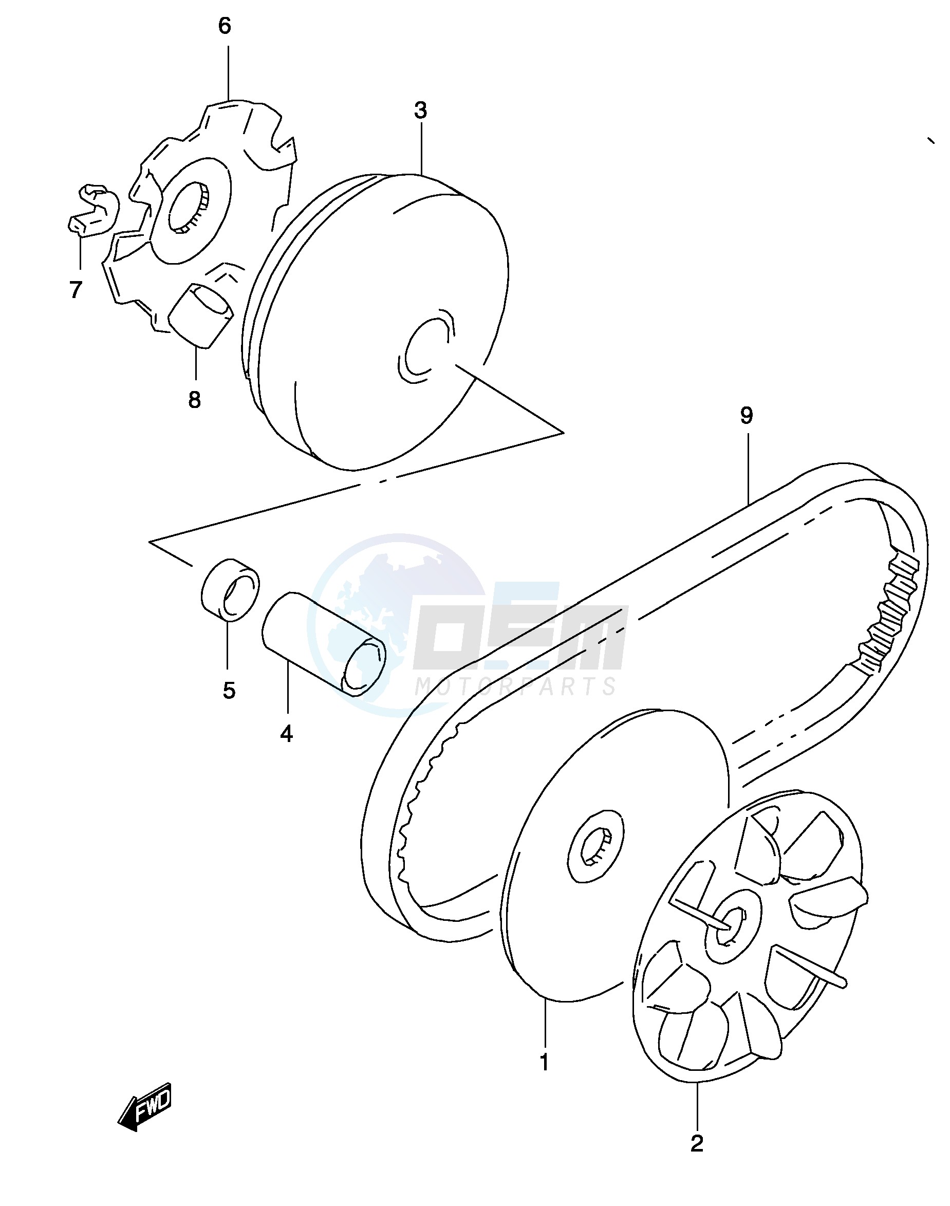 TRANSMISSION (1) (MODEL AY50 K3 K4) image