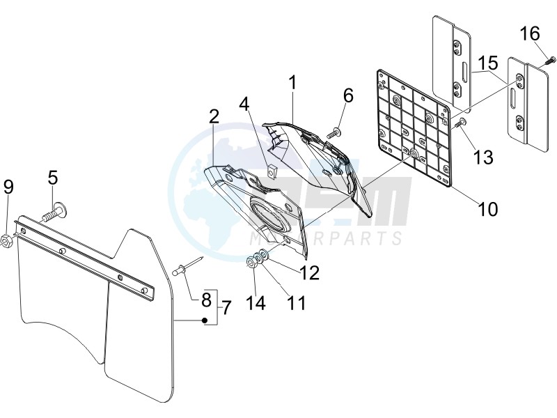 Rear cover - Splash guard image