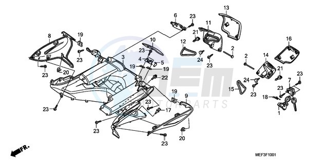 INNER BOX (FJS400D9/FJS40 0A) blueprint