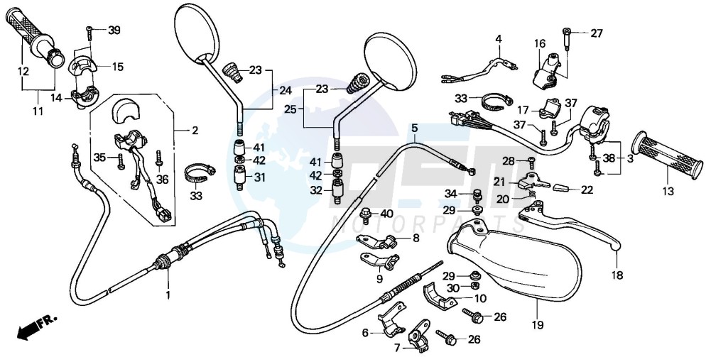 HANDLE LEVER/SWITCH/CABLE (2) blueprint
