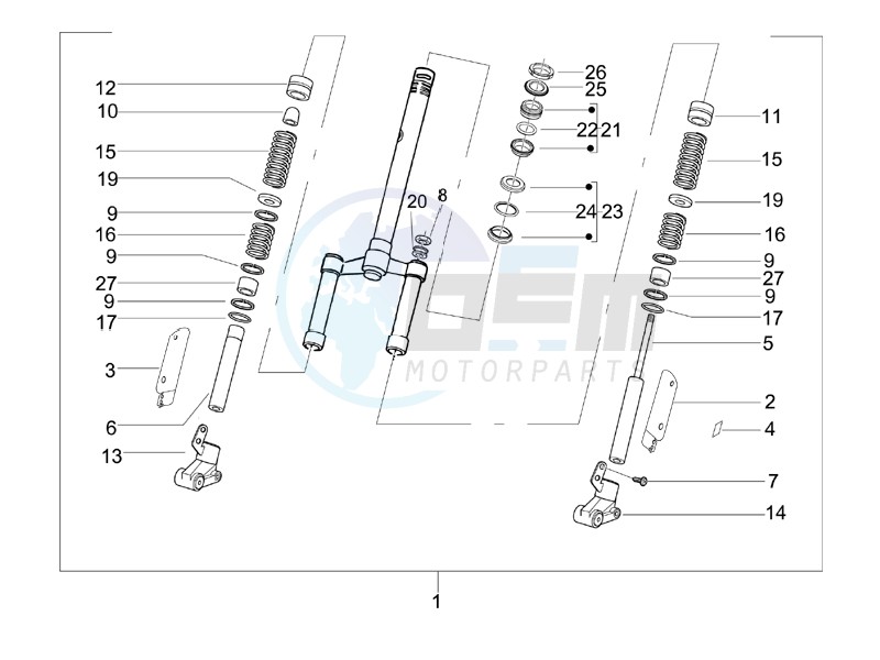 Fork steering tube - Steering bearing unit image