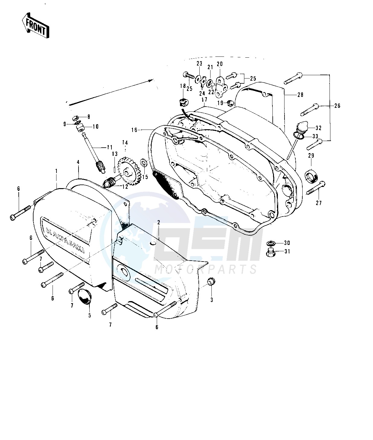 ENGINE COVERS -- 73-75 F11_F11-A_F11-B- - image