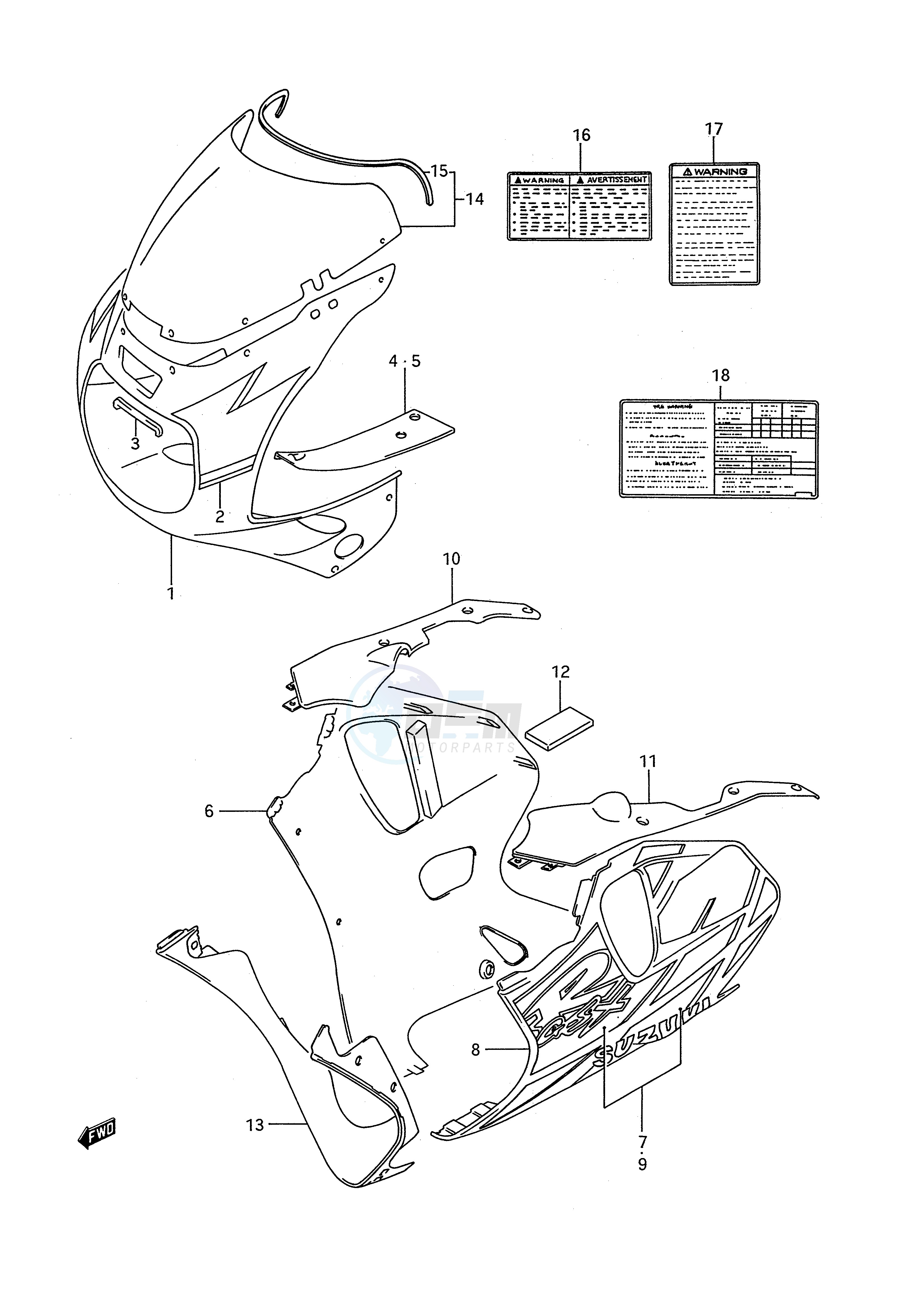 COWLING BODY (MODEL N 3WC) image