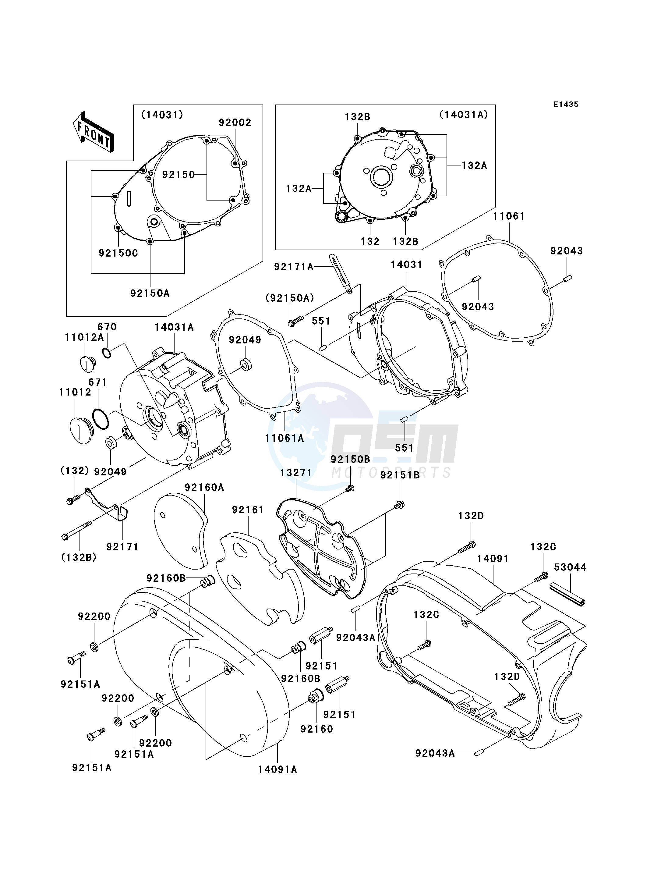 LEFT ENGINE COVER-- S- - image