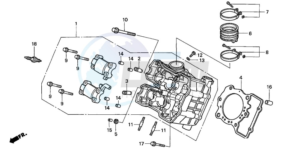 CYLINDER HEAD (FRONT) image