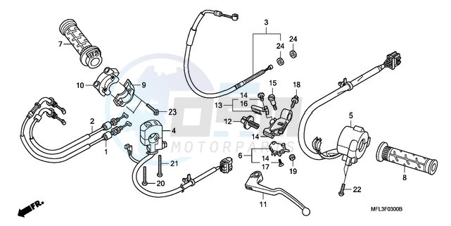 HANDLE LEVER/SWITCH/CABLE blueprint