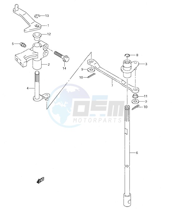Clutch Shaft (S/N 373696 to 681517) image