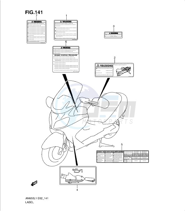 LABEL (AN650AL1 E19) image