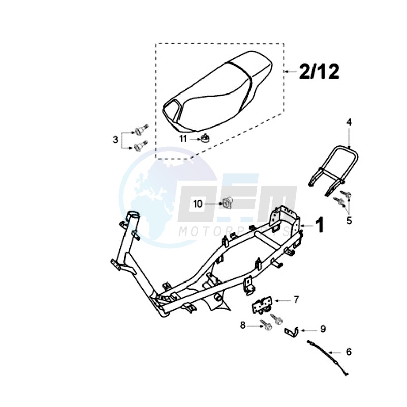 FRAME AND SADDLE image