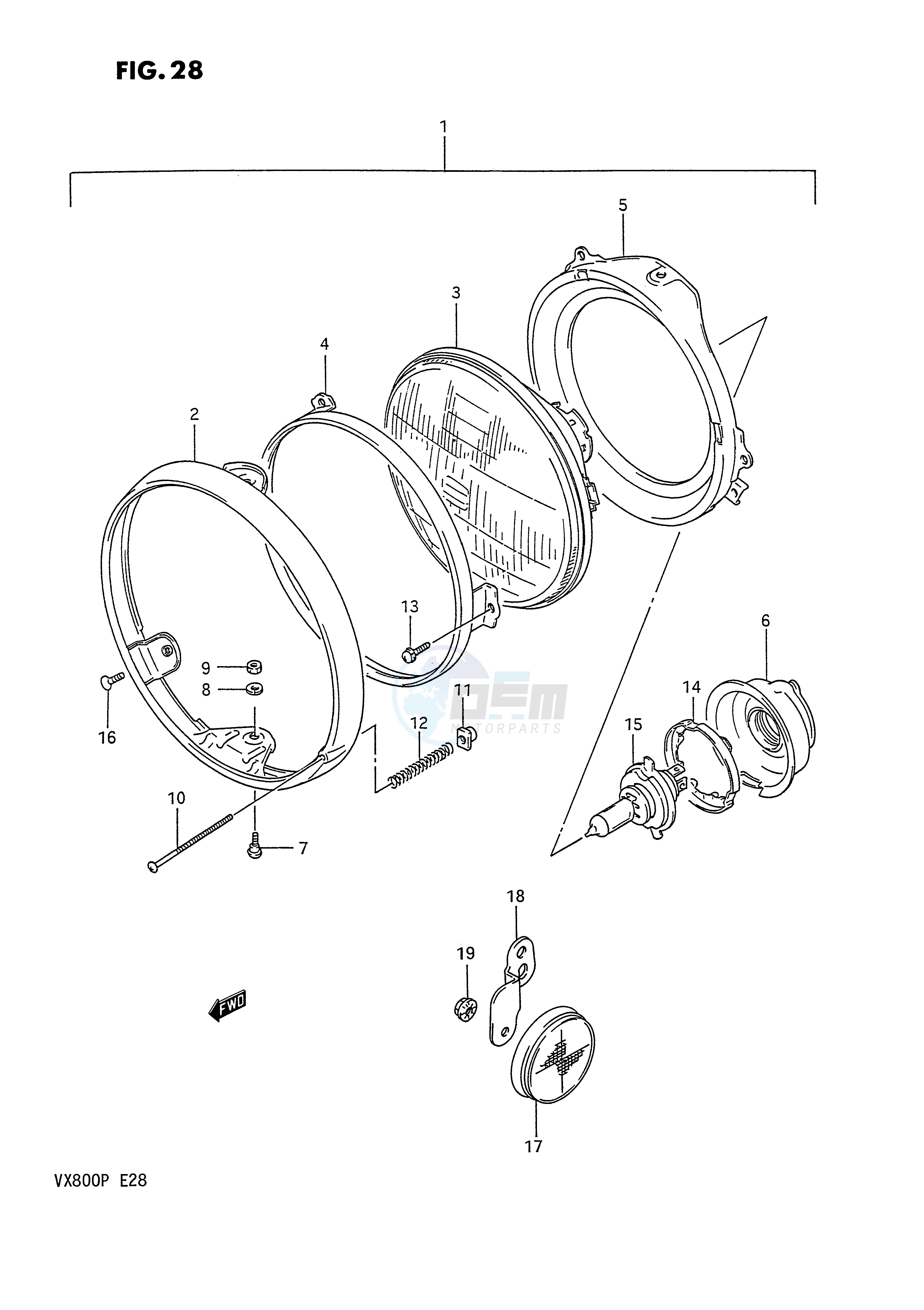 HEADLAMP (MODEL L M N) image