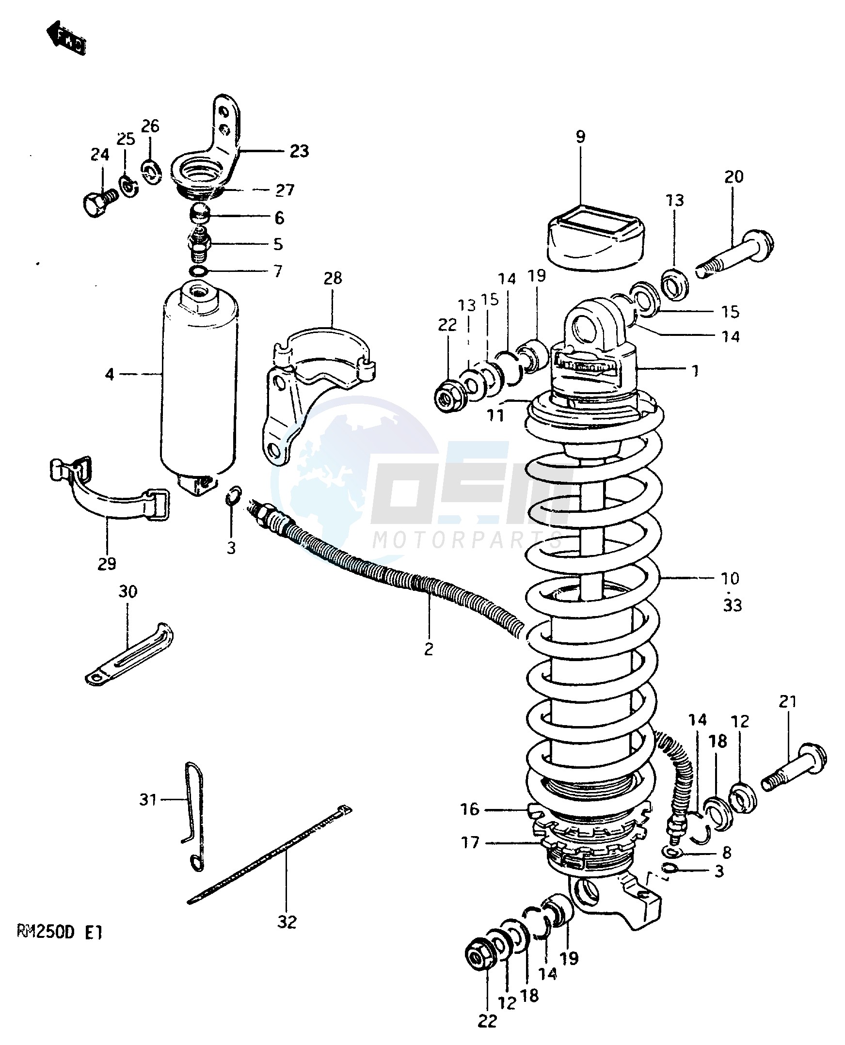 SHOCK ABSORBER MODEL Z blueprint