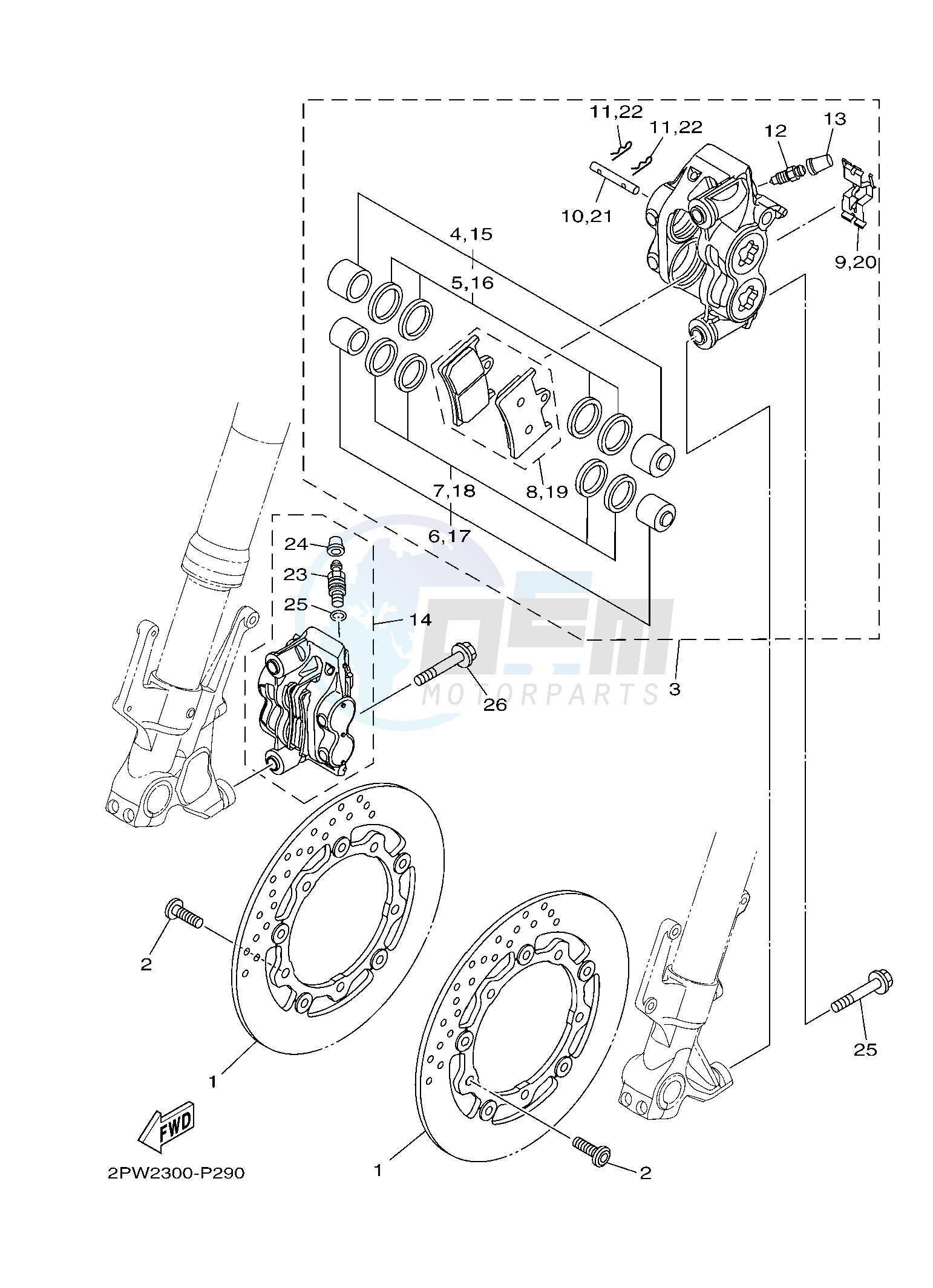 FRONT BRAKE CALIPER image