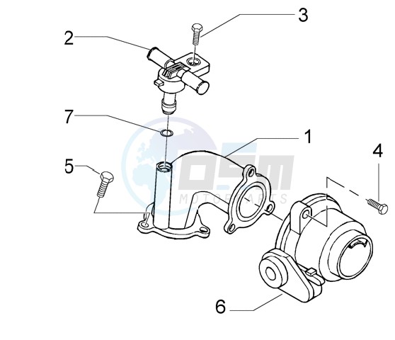 Union Pipe-Throttle Body-Injector image