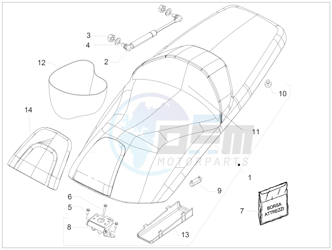 Saddle seats - Tool roll blueprint