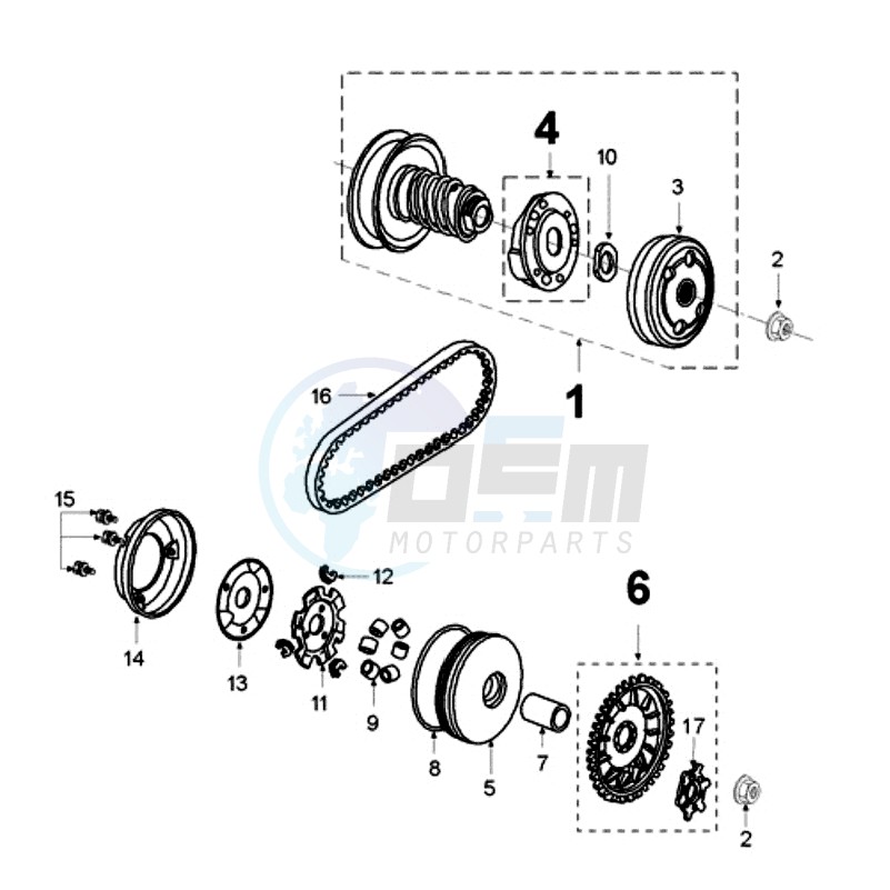 CLUTCH 4 HOLES blueprint