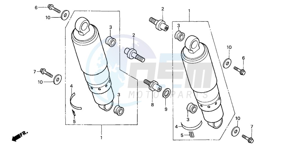 REAR CUSHION (VTX1800C2/3/4) image