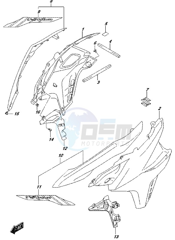 SIDE COWLING (DL650XAL7 E21) blueprint